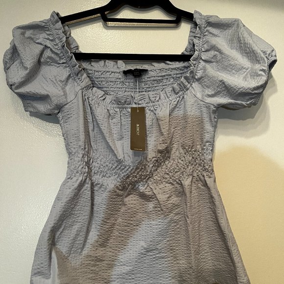 J Crew NWT Light Blue Ruffled Top Size XXS‎ - Picture 2 of 11